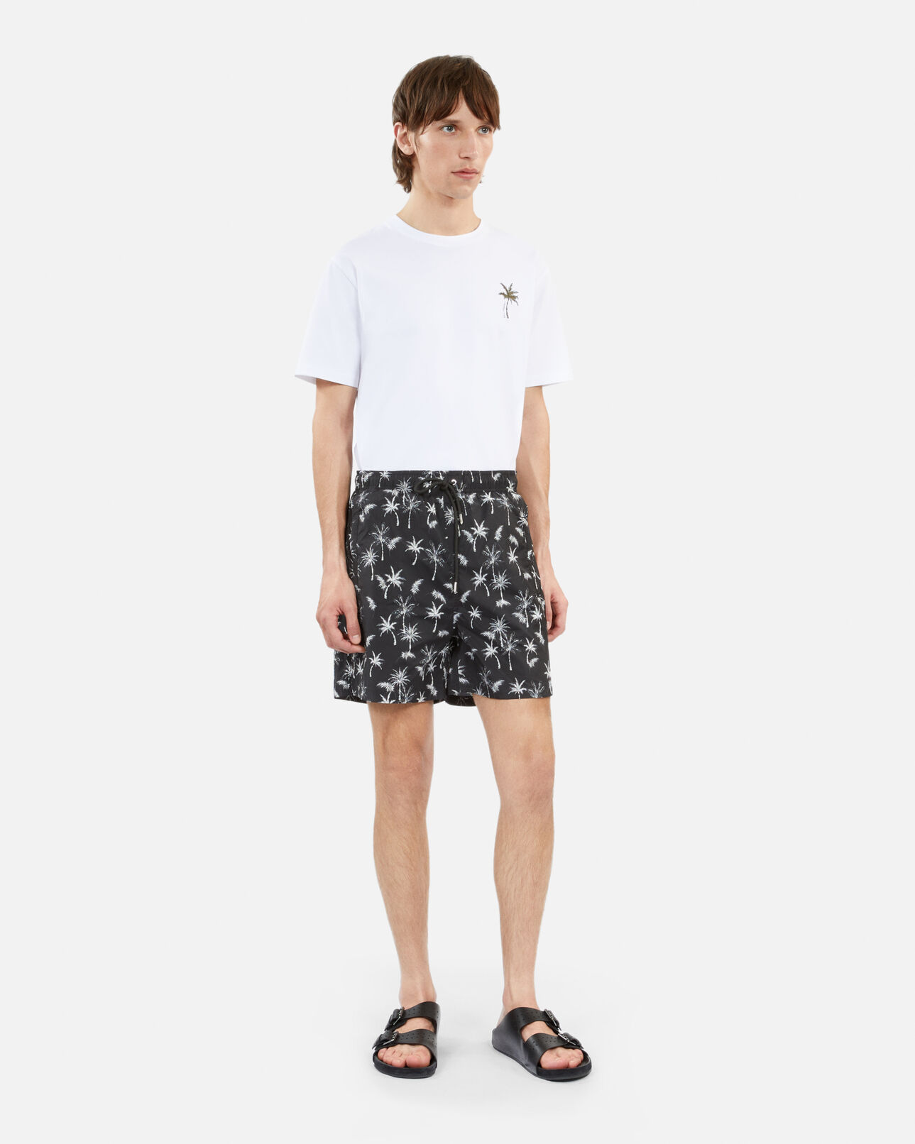 The Kooples MEN BLACK printed swim shorts