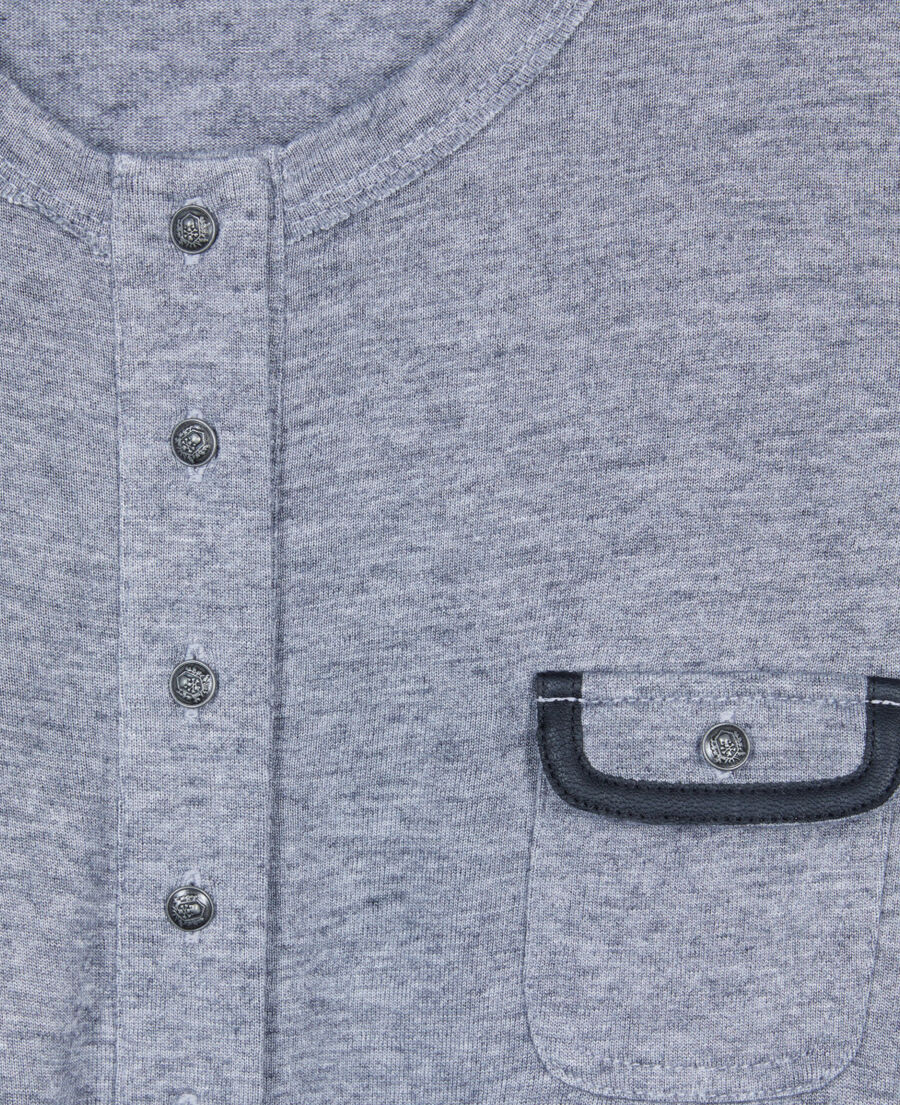 The Kooples FEMME GREY MELANGE t-shirt manches longues gris