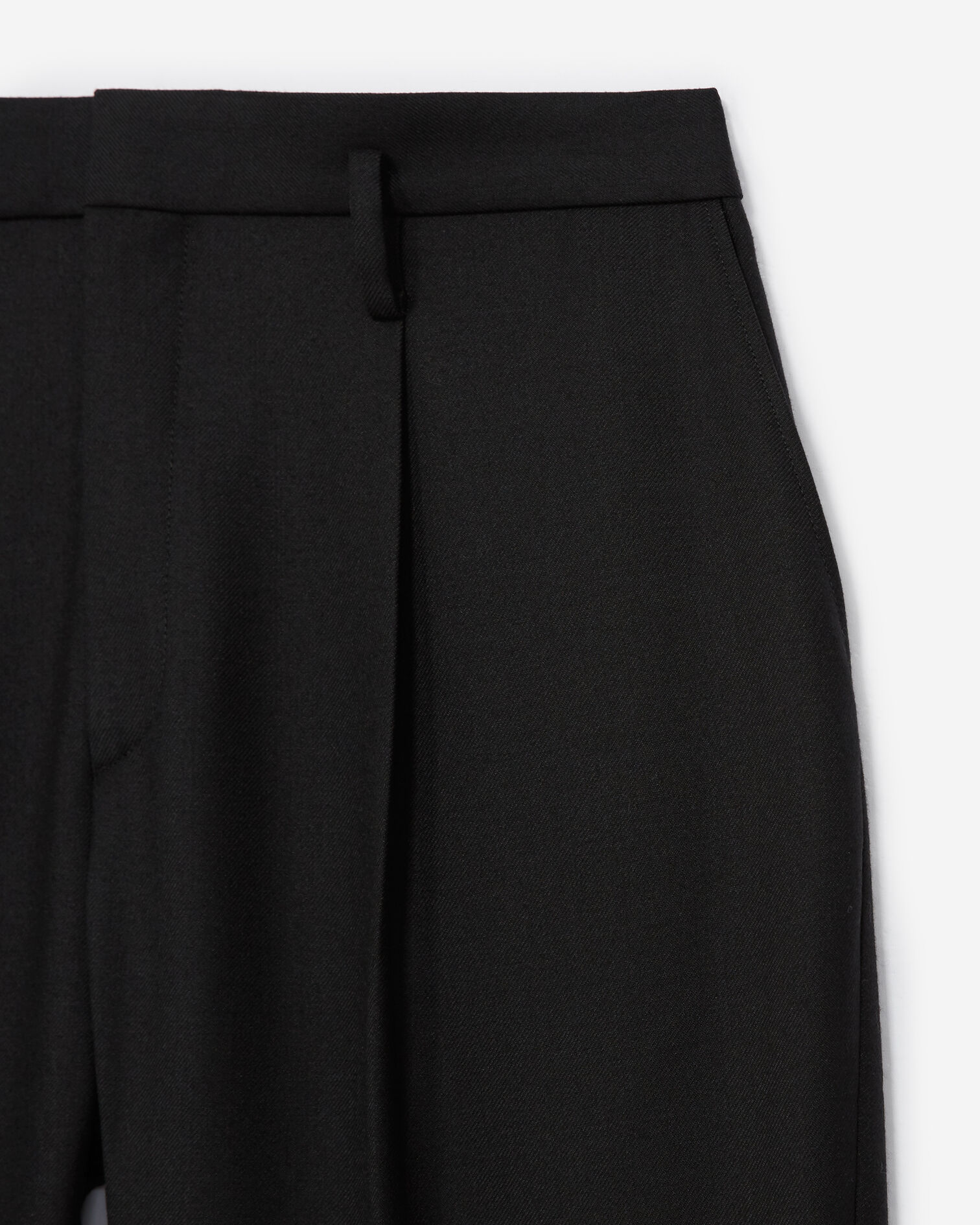 Black pants with removable belt, BLACK, hi-res image number null