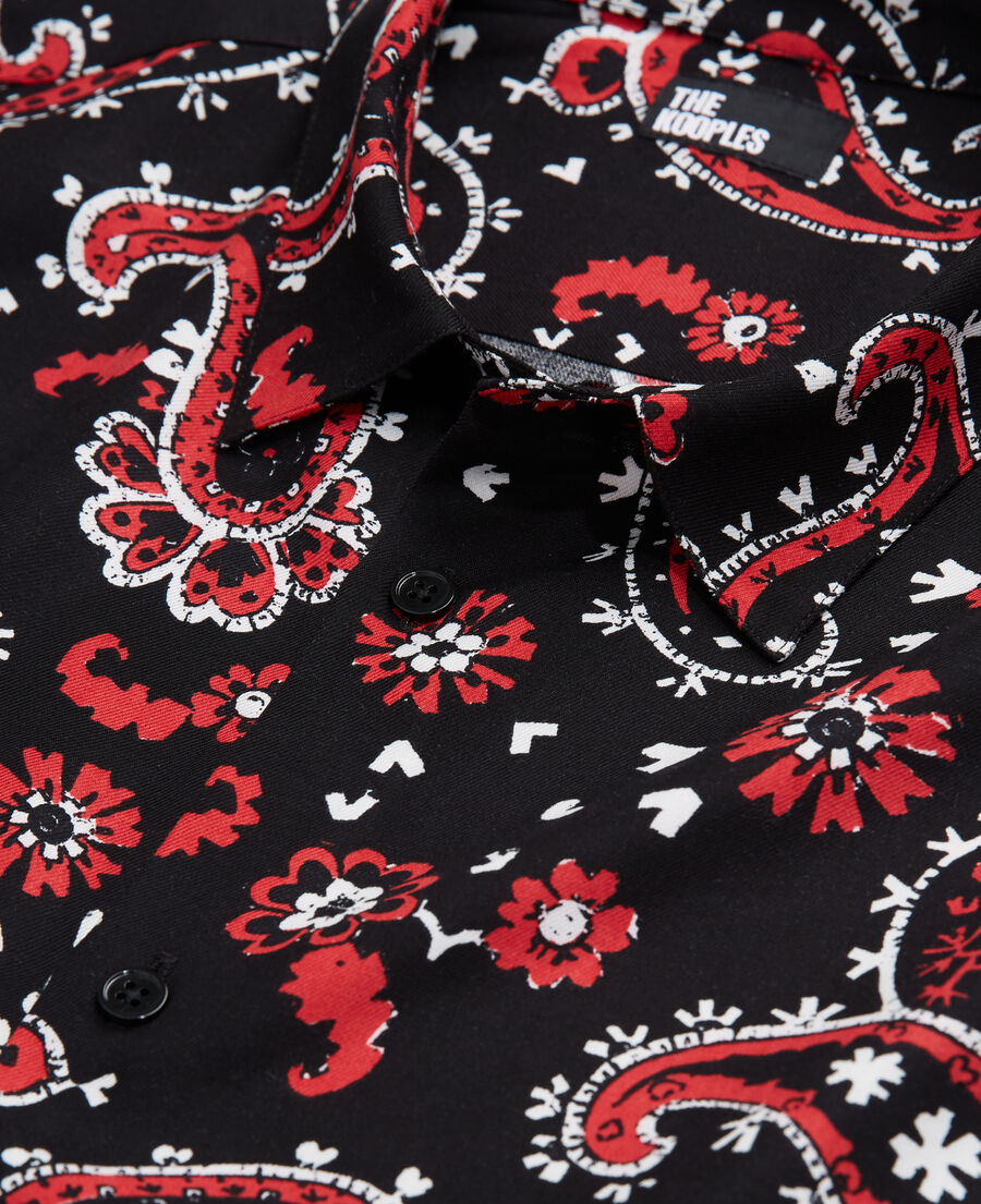 The Kooples HERREN BLACK - RED bedrucktes hemd