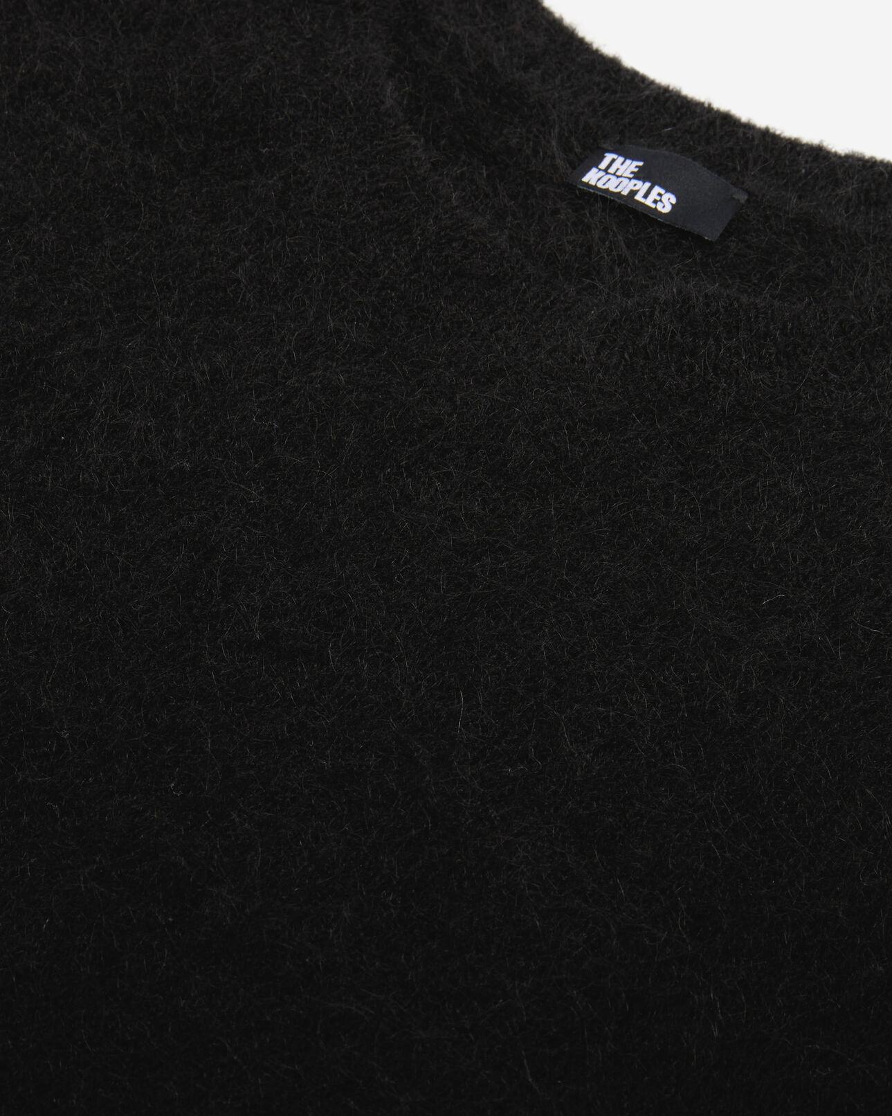 The Kooples HOMME BLACK STONE pull en laine et mohair noir