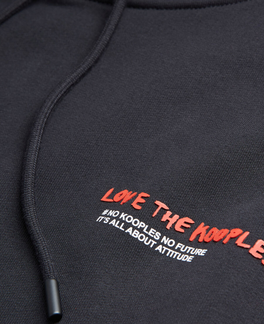 The Kooples HOMME BLACK sweatshirt homme i love kooples noir