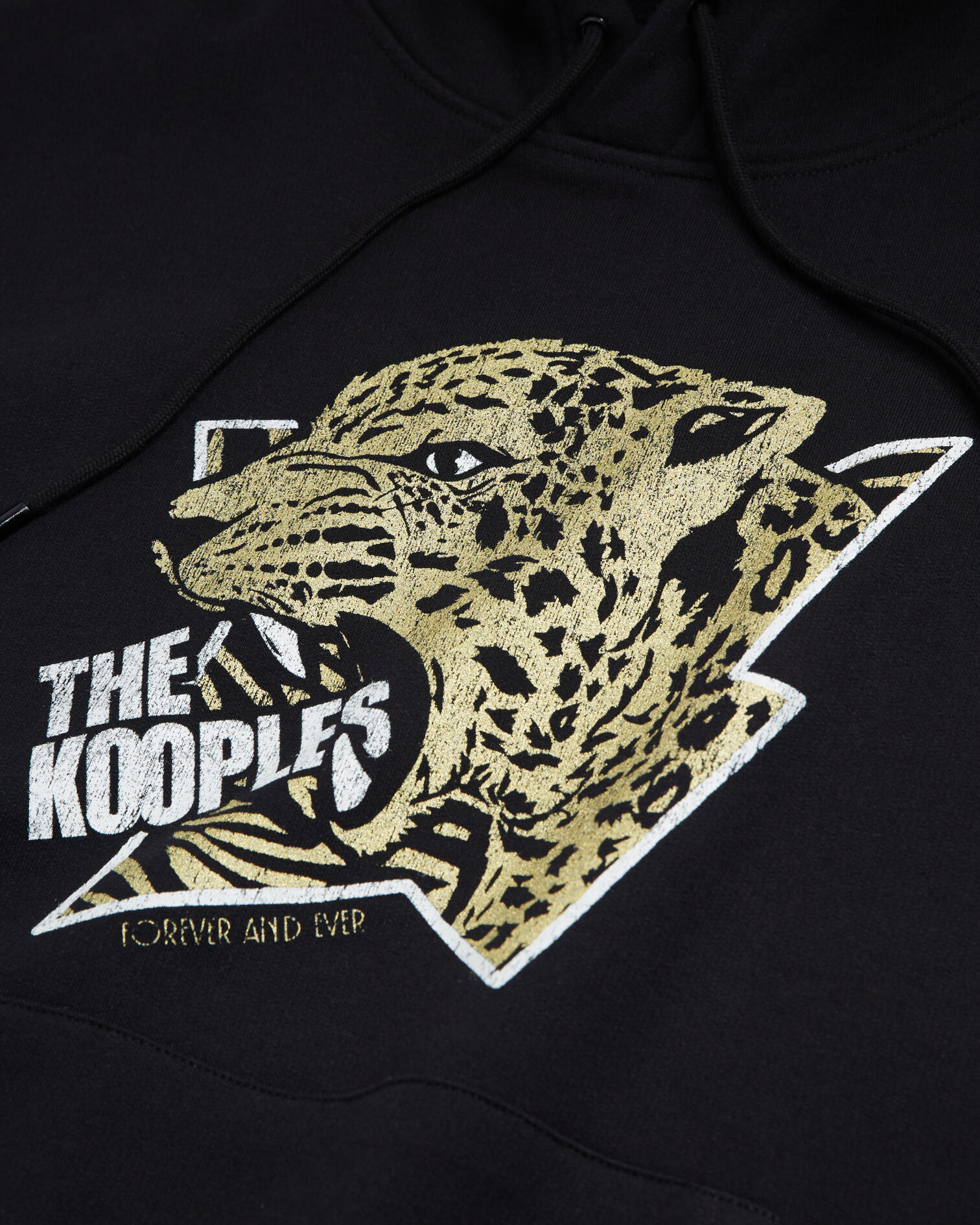Sweatshirt à capuche sérigraphié tigre, BLACK-ANTIC GOLD, hi-res image number null
