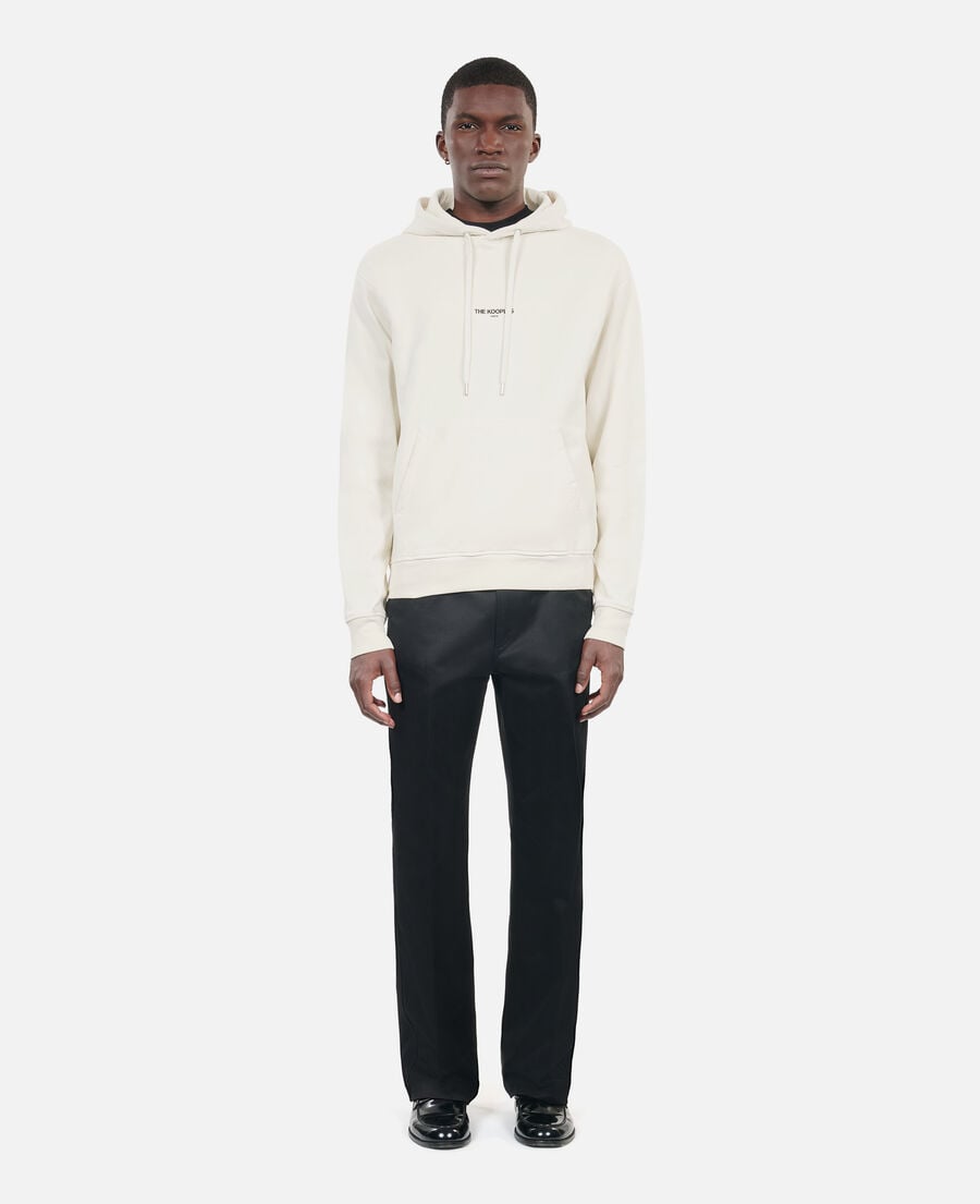The Kooples H OFF WHITE black logo hoodie