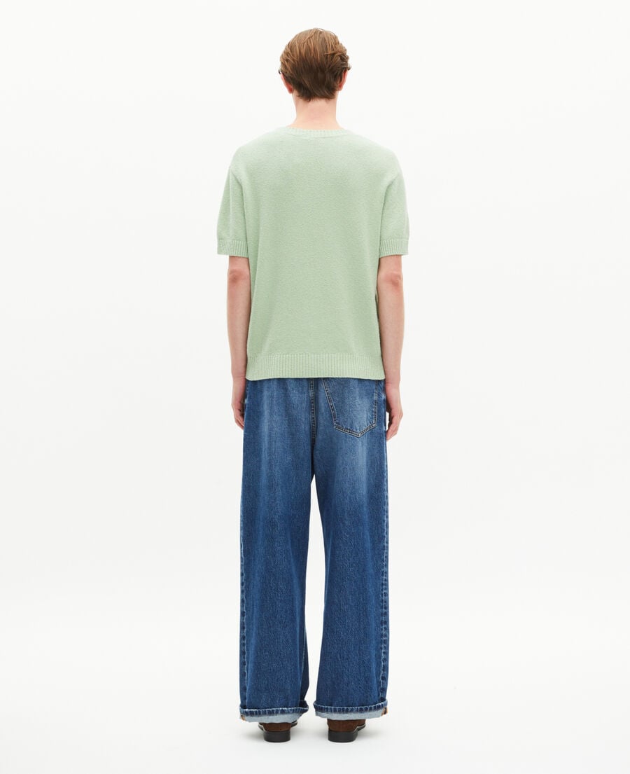 The Kooples MEN ALMOND GREEN almond green short-sleeved sweater