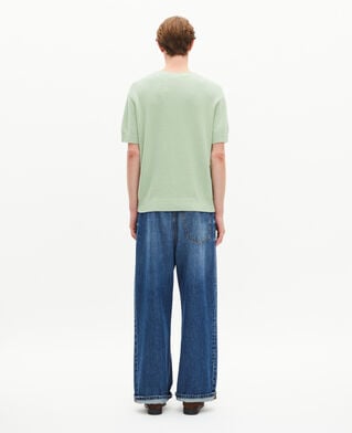 The Kooples MEN ALMOND GREEN almond green short-sleeved sweater