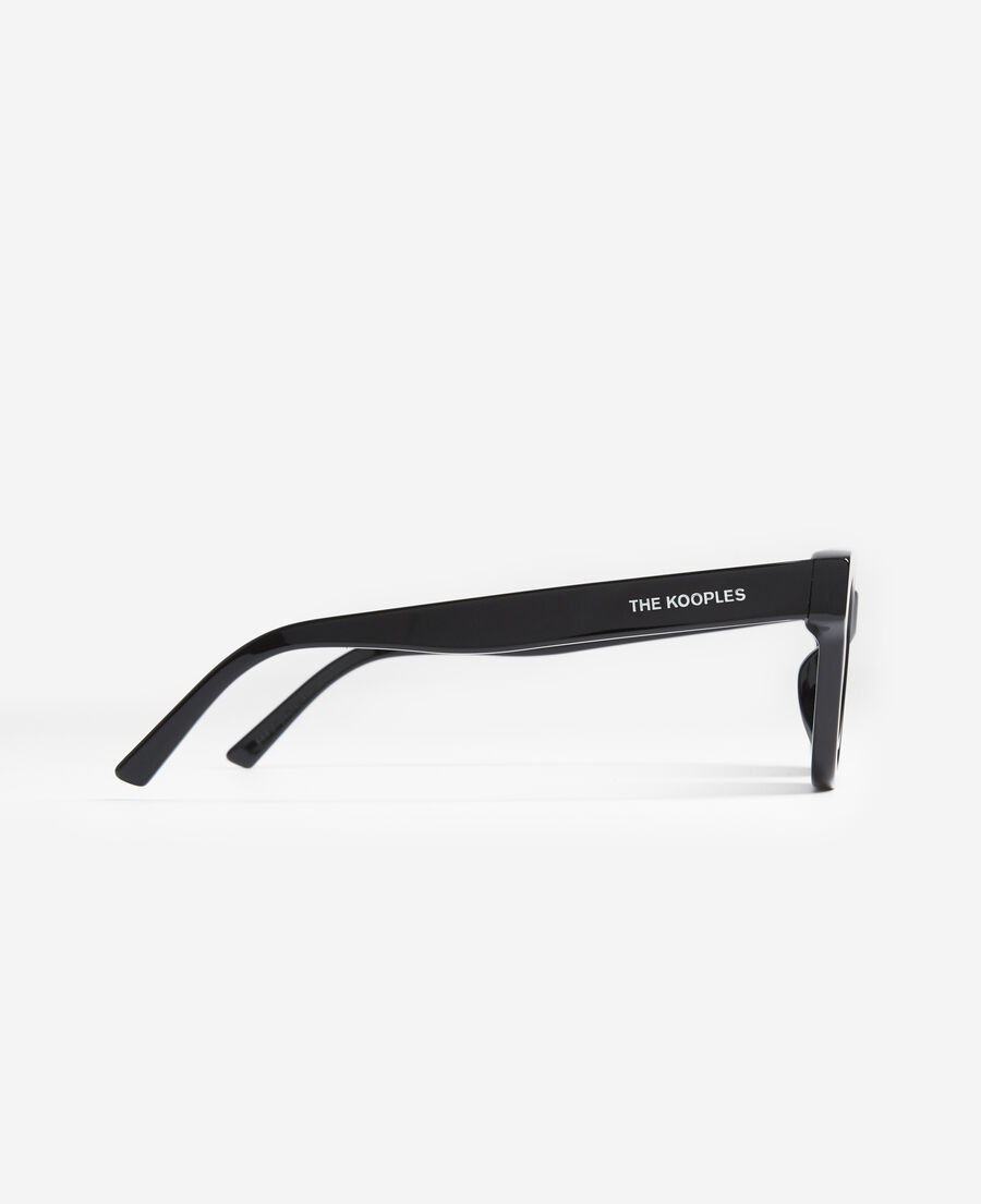 black acetate sunglasses