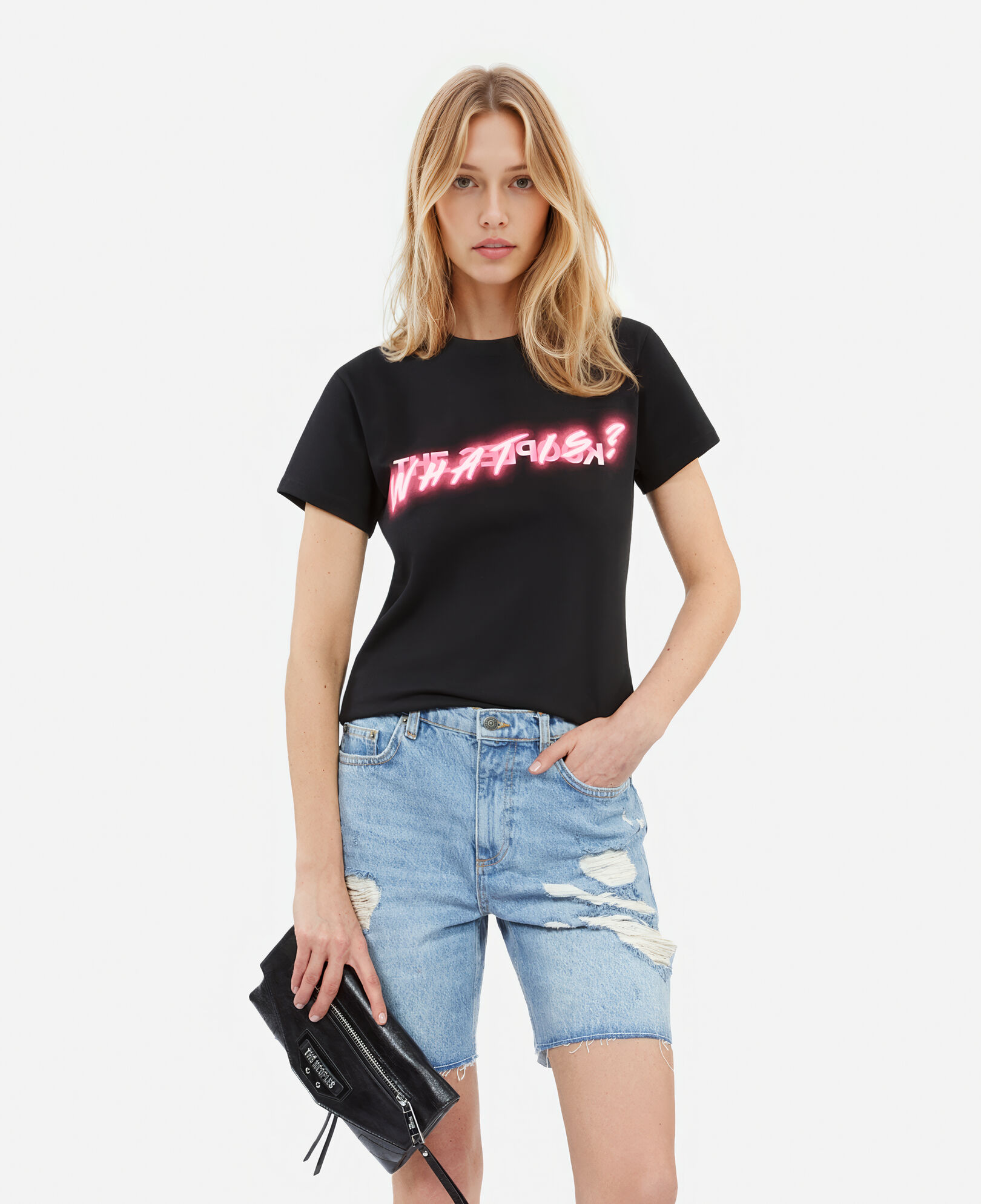 The Kooples FEMME BLACK t-shirt what is noir