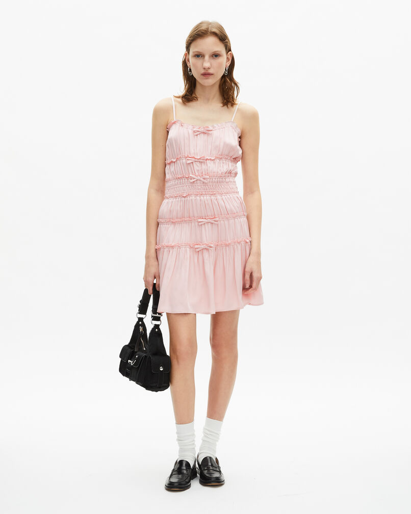 The Kooples FEMME LILA robe courte avec nœuds lilas