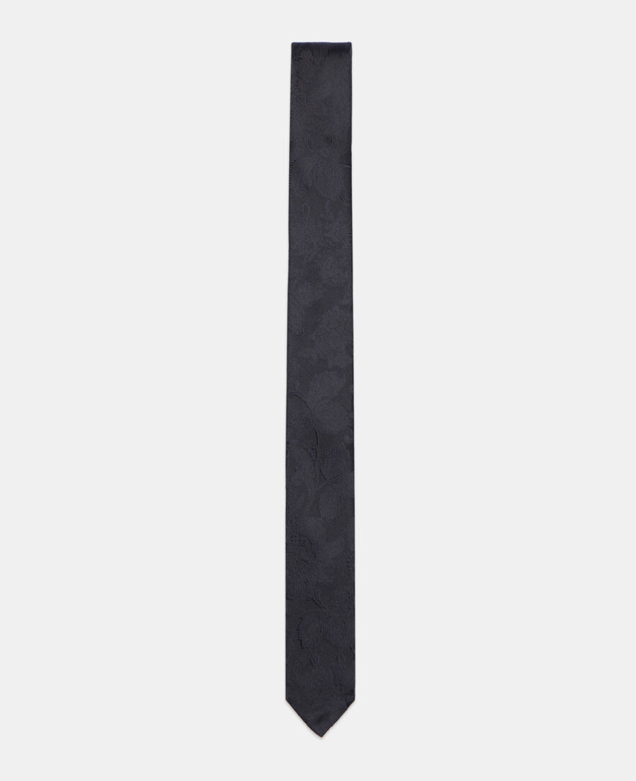 The Kooples H BLACK black silk tie