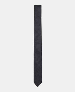 The Kooples H BLACK black silk tie