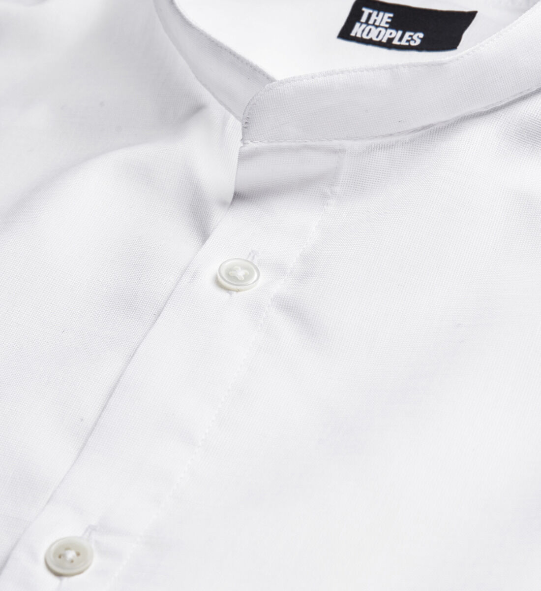 Chemise col officier blanche