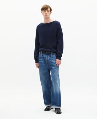 The Kooples HOMME NAVY pull col bateau marine