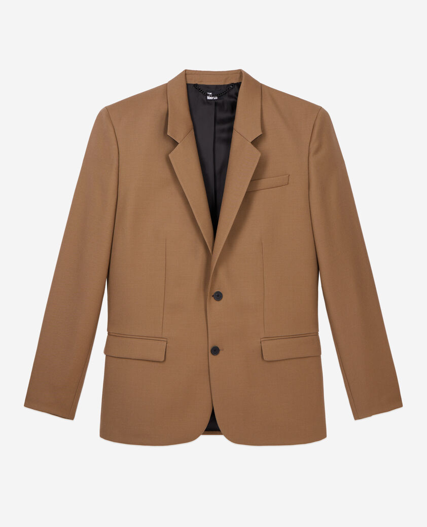 The Kooples HERREN CAMEL camelfarbene jacke aus wolle