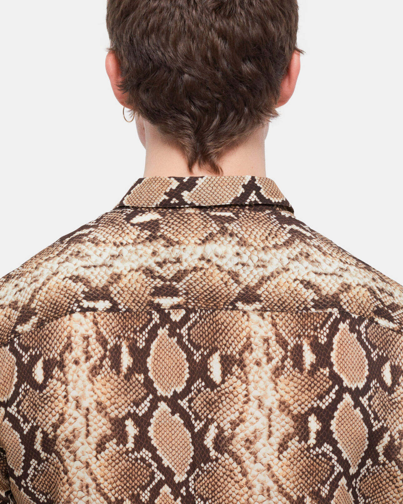 The Kooples HOMBRE BEIGE camisa informal pitón