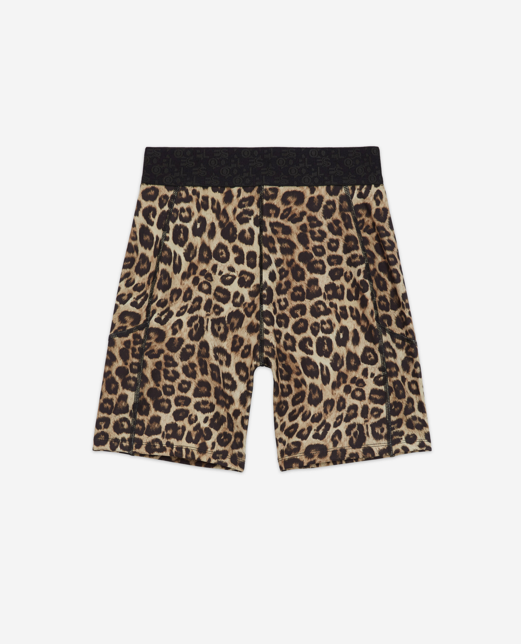 Leopard print technical cycling shorts, LEOPARD, hi-res image number null