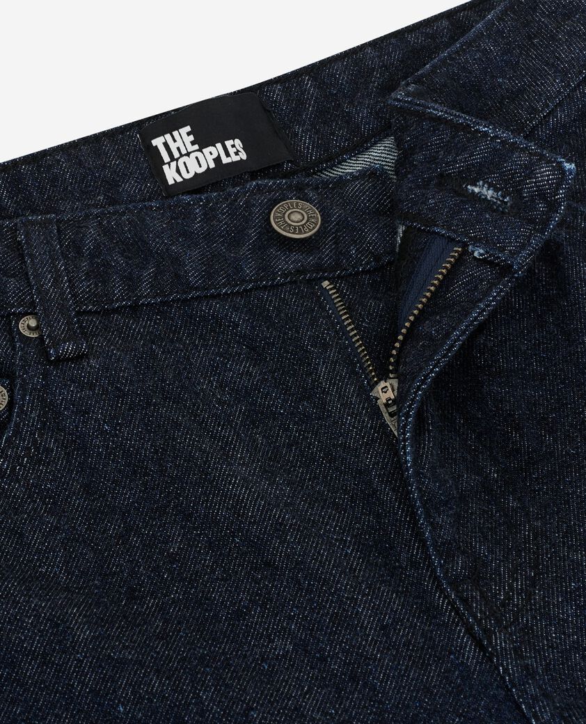 The Kooples FEMME BLUE ELECTRIC jean large brut bleu