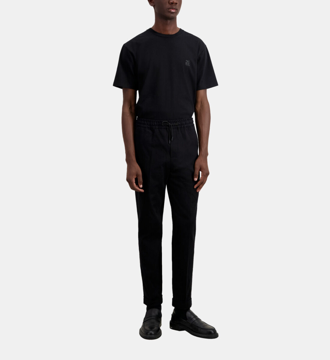 Pantalon noir coton sales