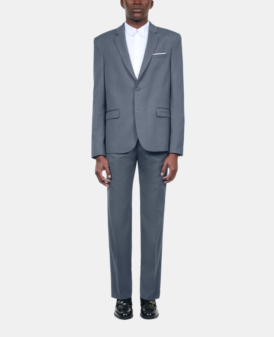 The Kooples MEN BLUE blue wool suit jacket