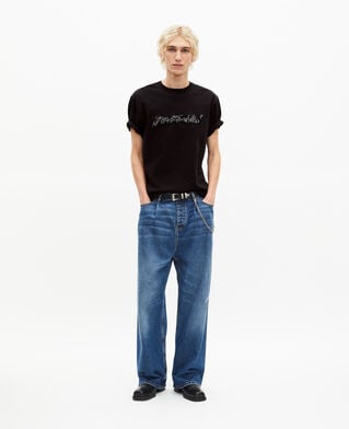 The Kooples H BLACK what is metallic black t-shirt