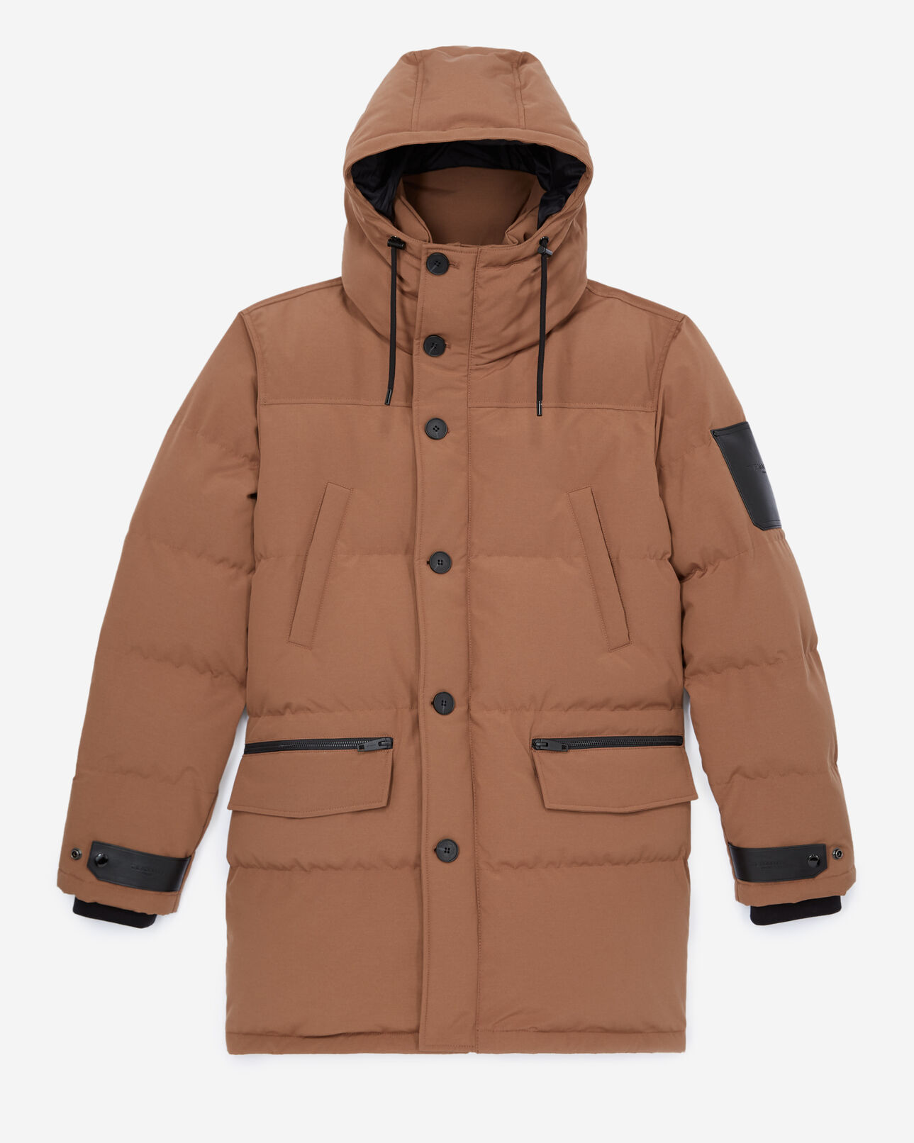 The Kooples HOMBRE TABACCO parka algodón camel acolchada