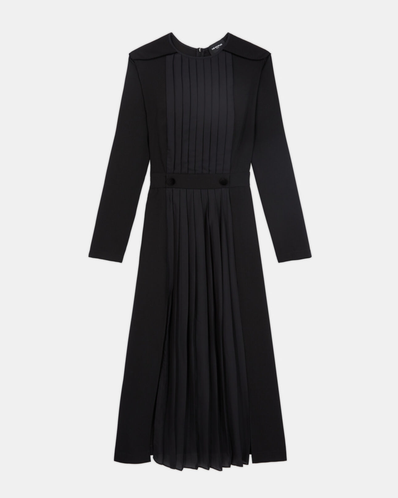 The Kooples DAMEN BLACK langes schwarzes kleid