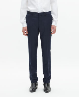 The Kooples HOMME NAVY pantalon de costume ajusté marine