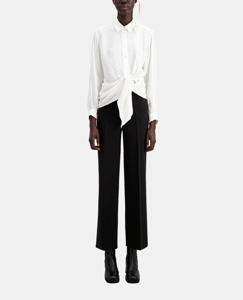 The Kooples WOMEN ECRU ecru shirt with draped effect