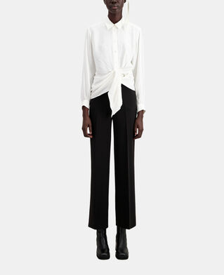 The Kooples WOMEN ECRU ecru shirt with draped effect