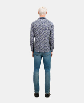 The Kooples HERREN NAVY / BLUE bedrucktes hemd 