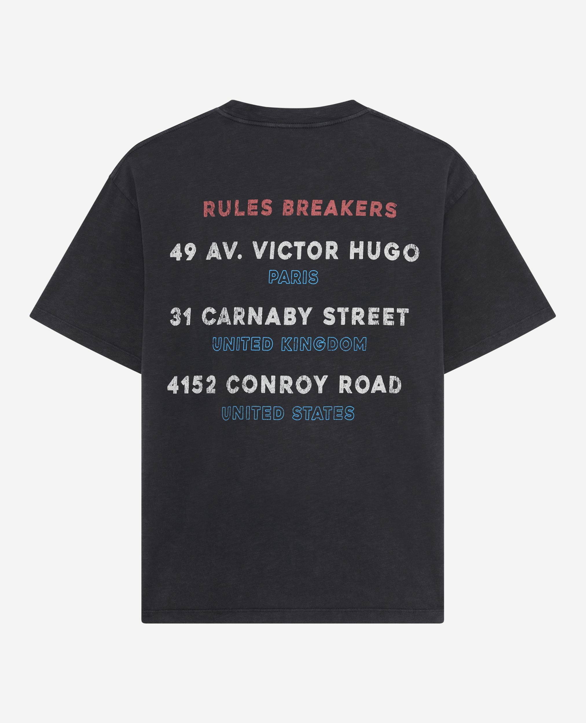 T-shirt avec sérigraphie noir, BLACK WASHED, hi-res image number null