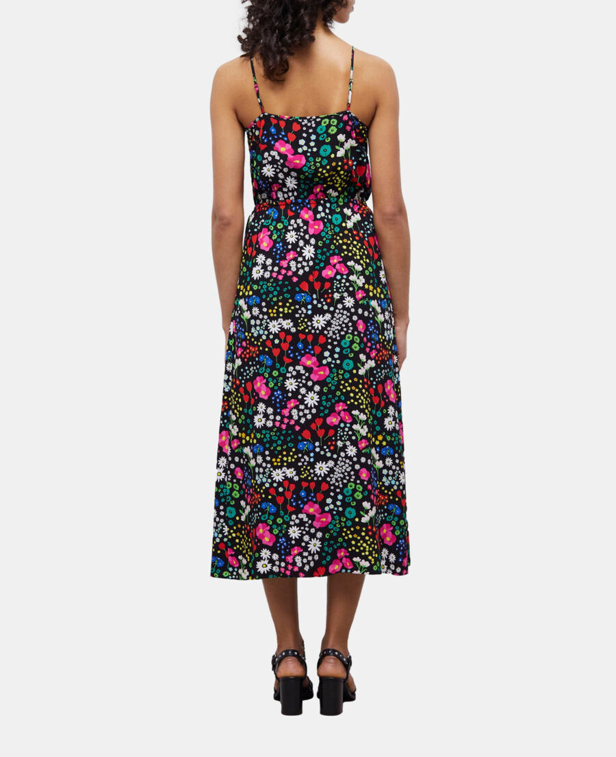 The Kooples FEMME MULTICOLOR robe portefeuille longue imprimée