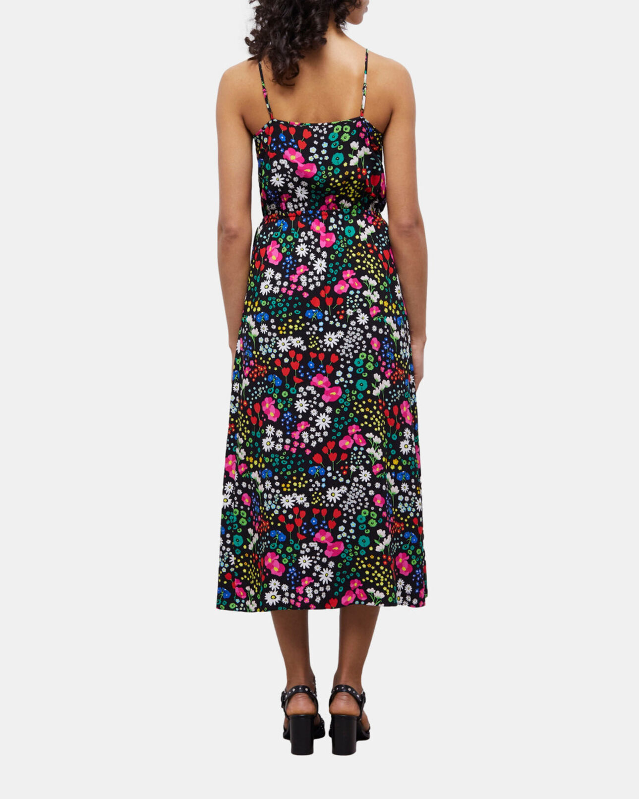 The Kooples FEMME MULTICOLOR robe portefeuille longue imprimée