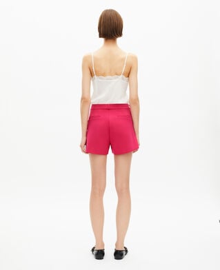 The Kooples FEMME PINK short tailleur rose en cr&ecirc;pe