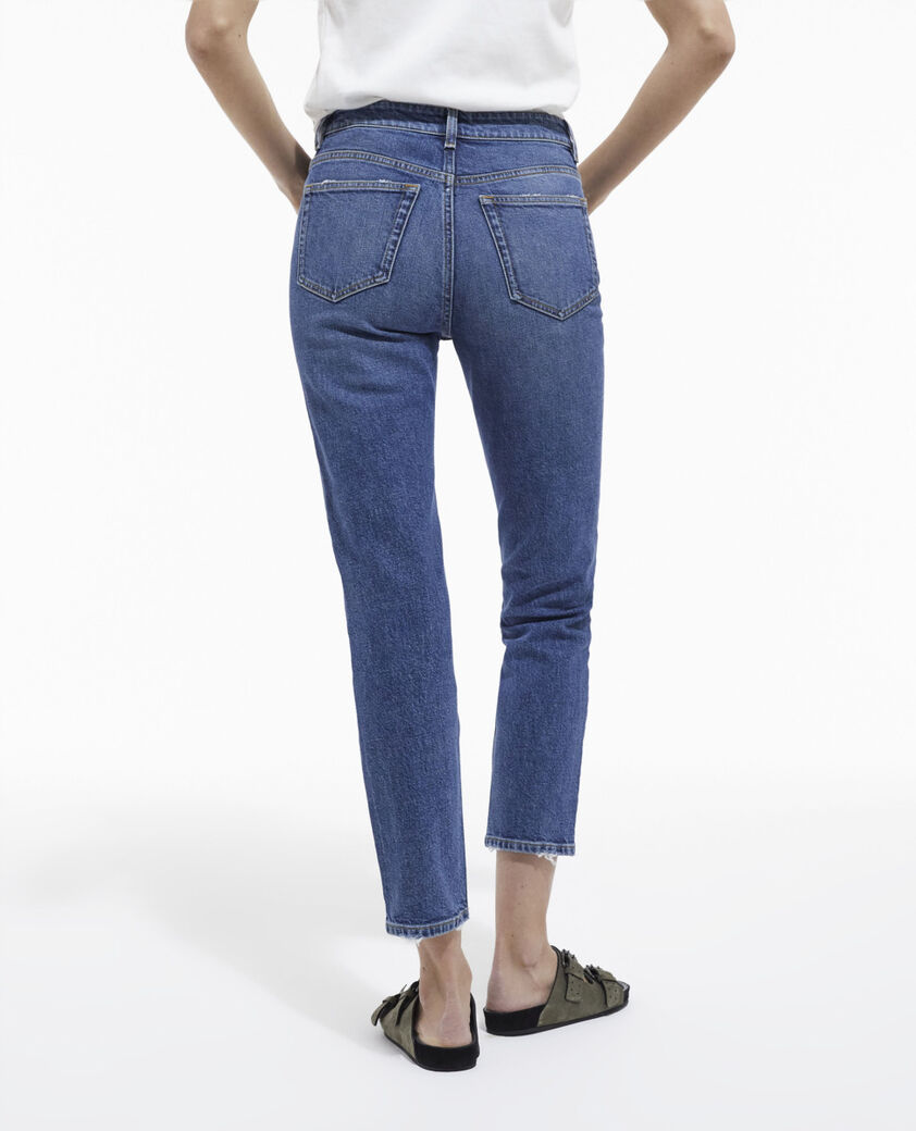 The Kooples DAMEN BLUE DENIM blaue slim-fit-jeans
