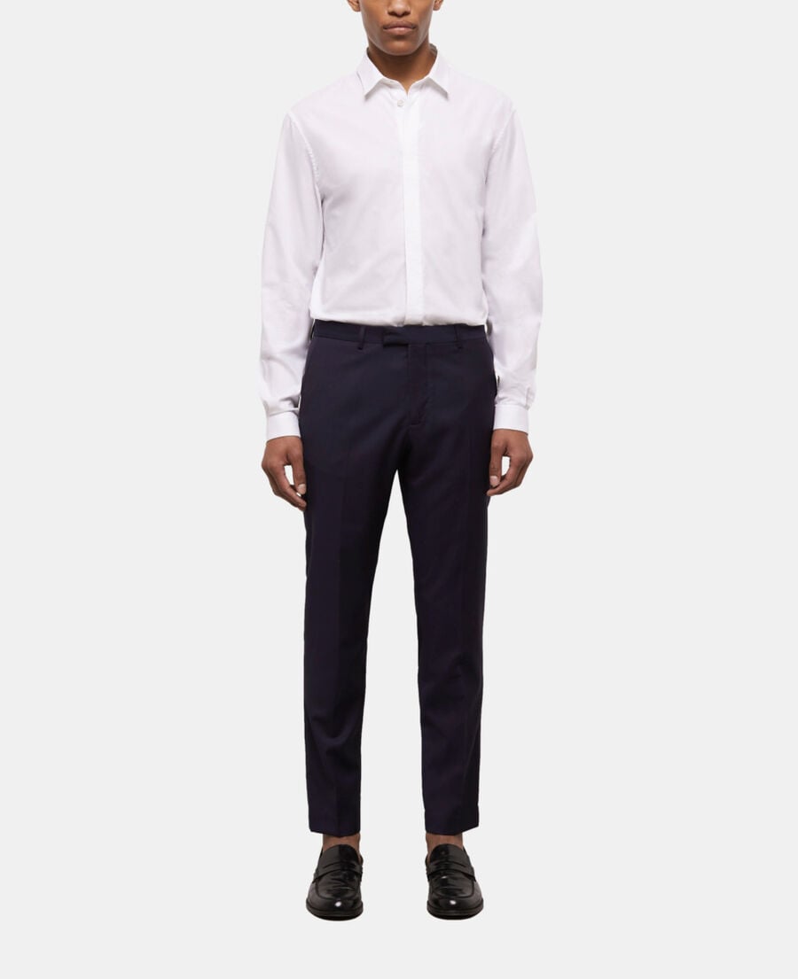 The Kooples HOMME NAVY pantalon de costume bleu marine