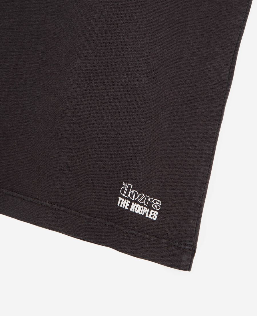 The Kooples UNISEX BLACK WASHED gemischtes t-shirt the doors x the kooples schwarz verwaschen