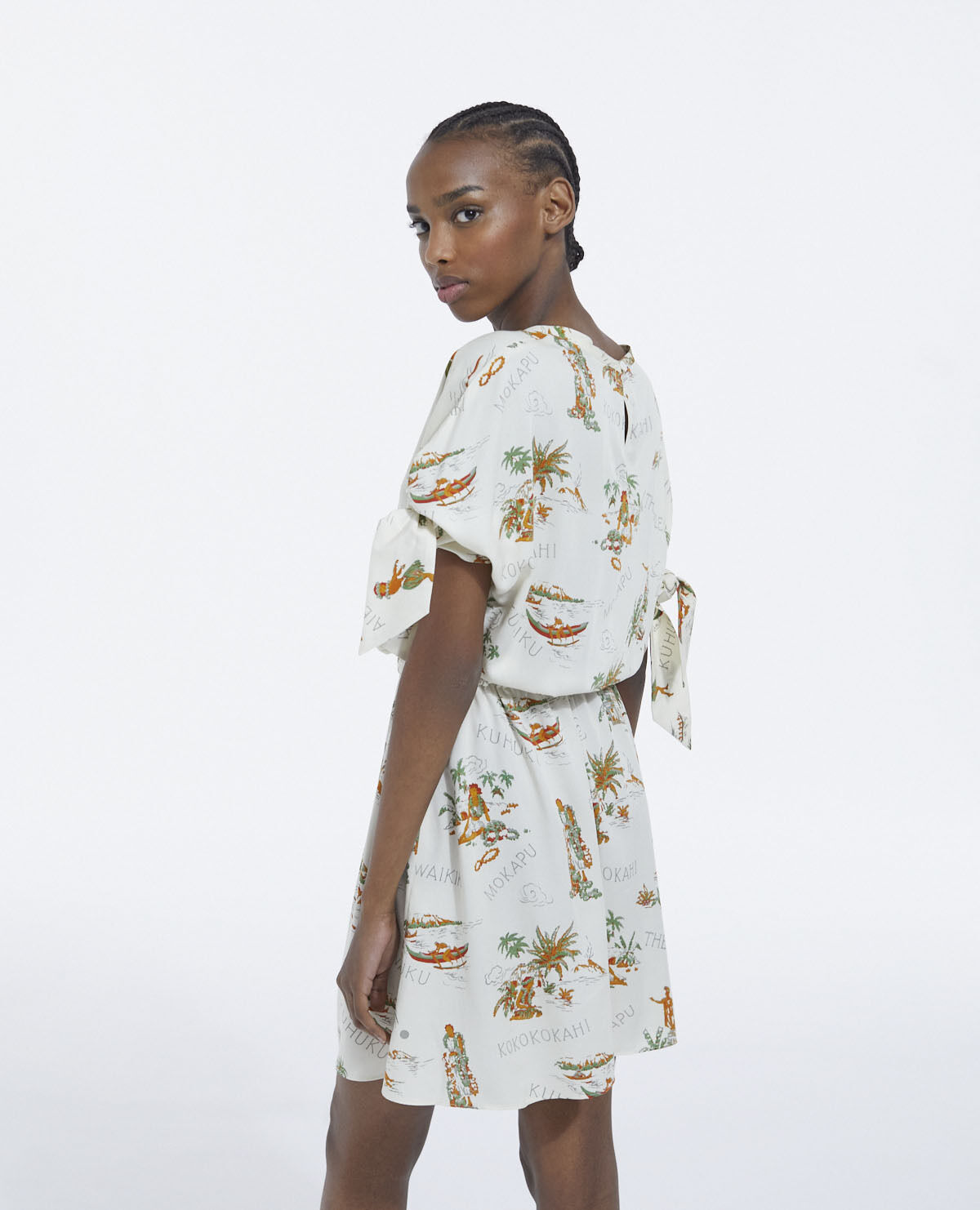 Ganni st pierre crepe dress store