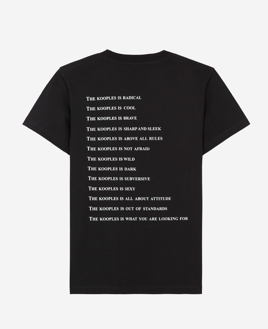 The Kooples DAMEN BLACK was ist t-shirt mit schwarzen strasssteinen