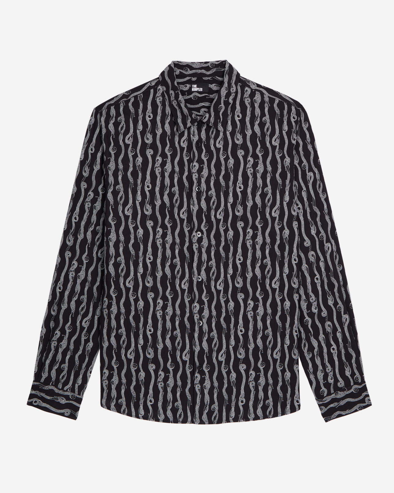 The Kooples HOMME BLACK WHITE chemise imprimée noir