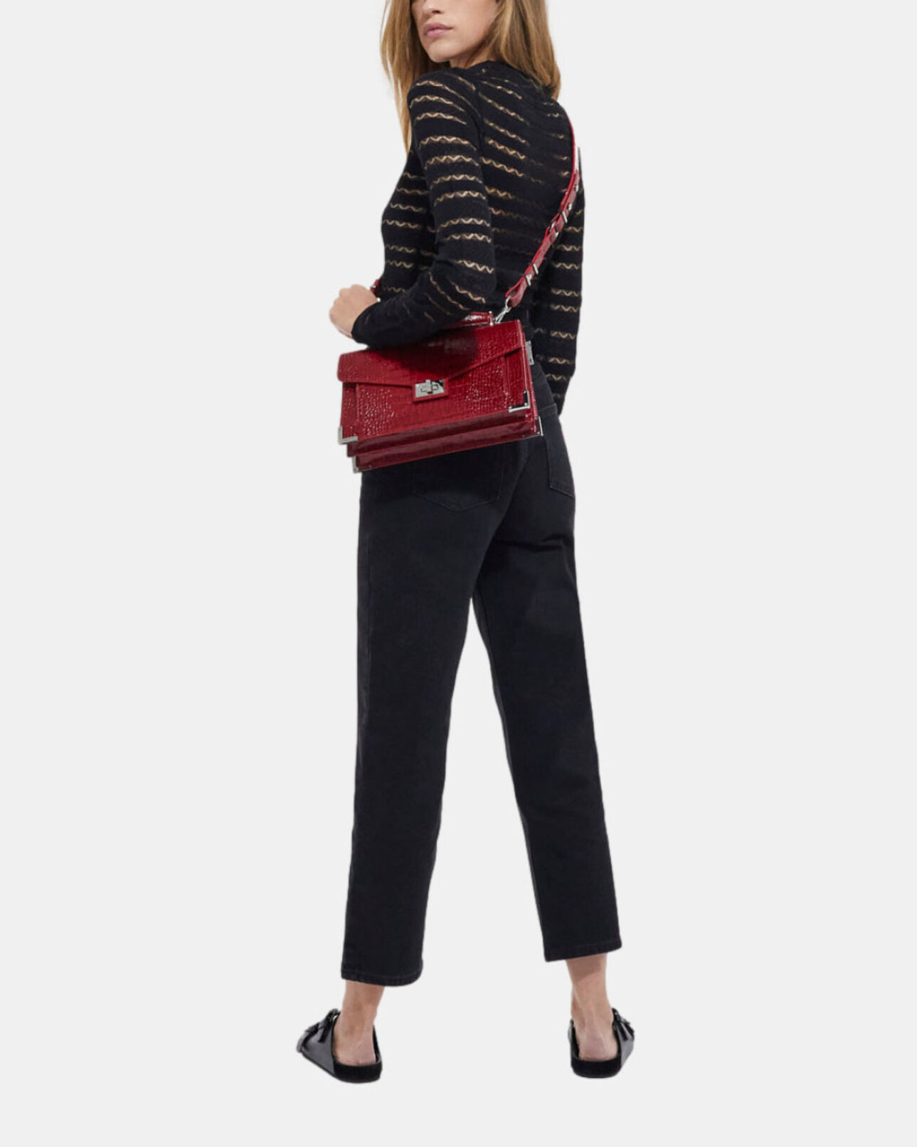 The Kooples FEMME RED RISK sac emily small rouge
