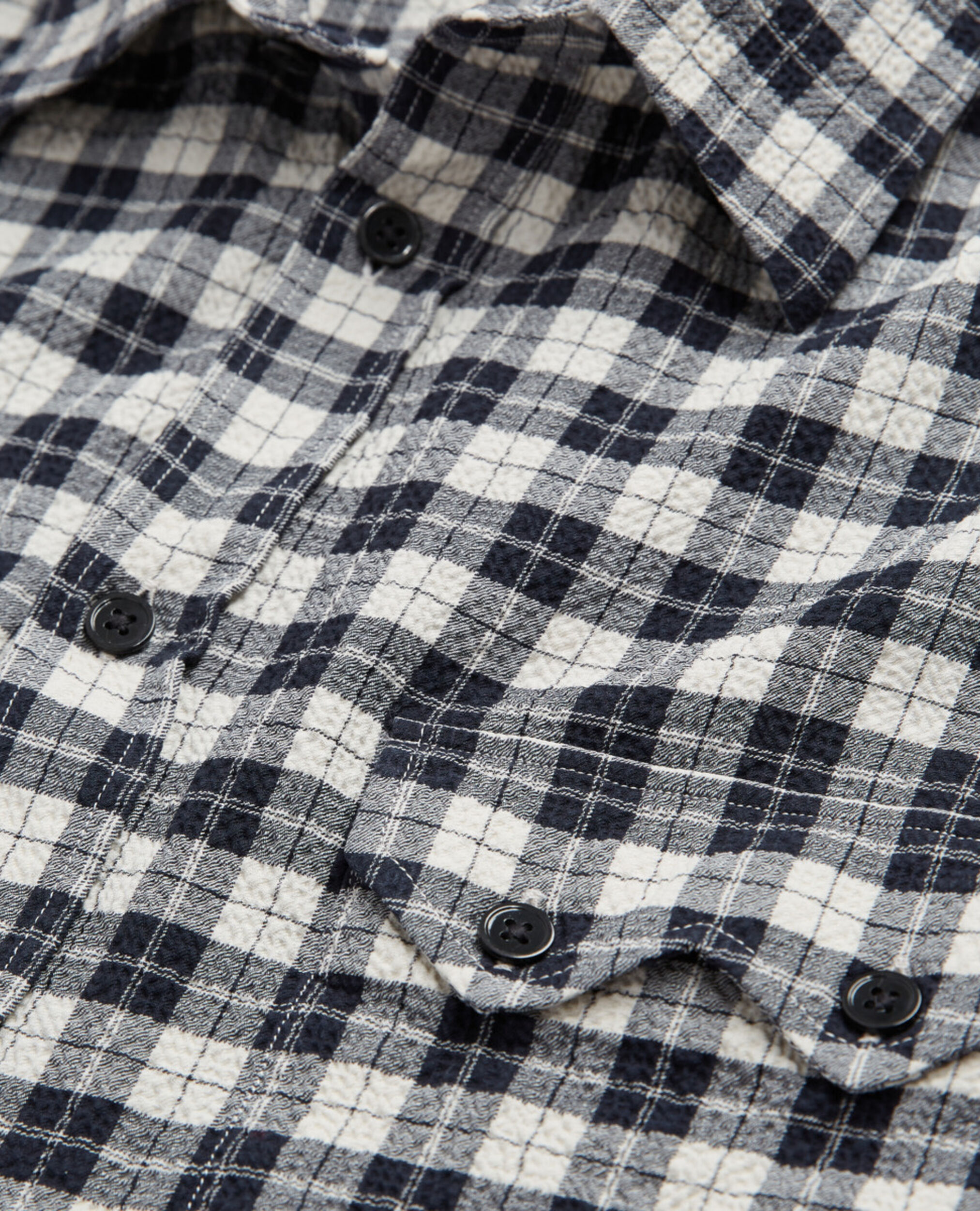 Check shirt with classic collar, LIGHT GREY, hi-res image number null