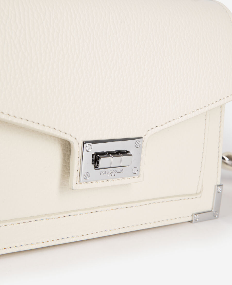 The Kooples MUJER WHITE bolso emily pequeño piel graneada blanca
