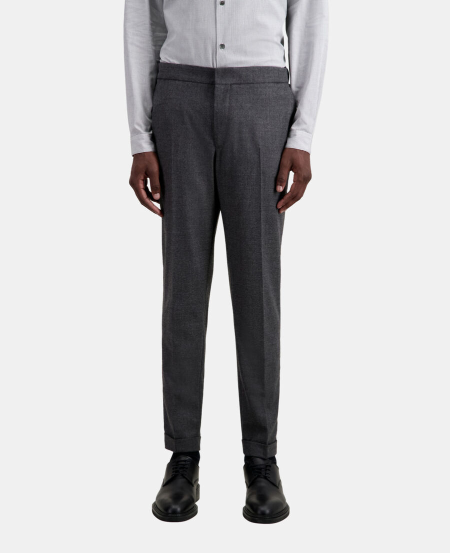 The Kooples HERREN GREY graue hose aus flanell