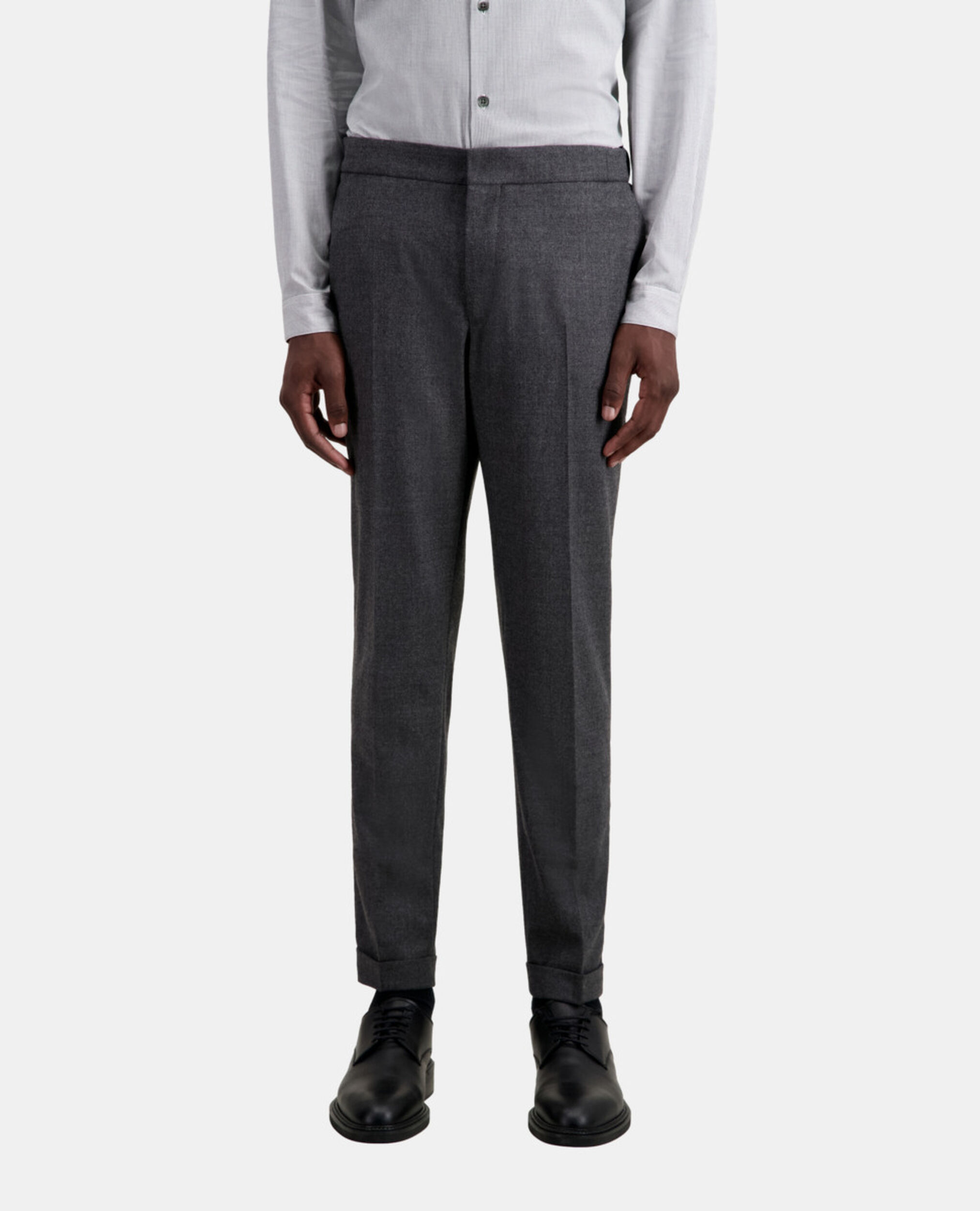 Graue Hose aus Flanell, GREY, hi-res image number null