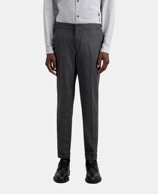 The Kooples HERREN GREY graue hose aus flanell