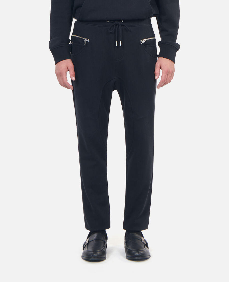 black tracksuit trousers