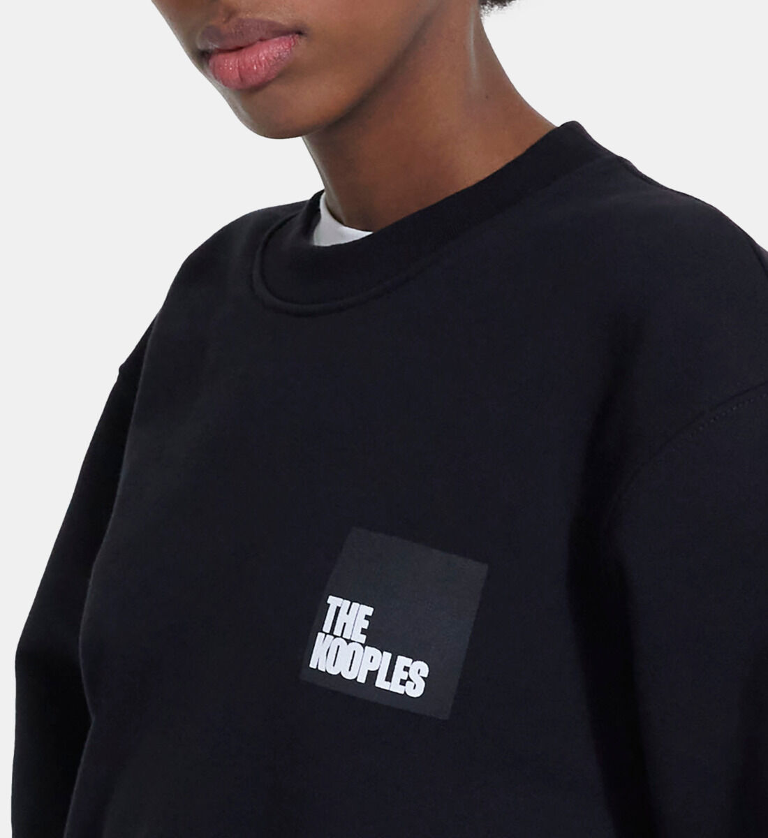 Black 2024 cotton sweatshirt