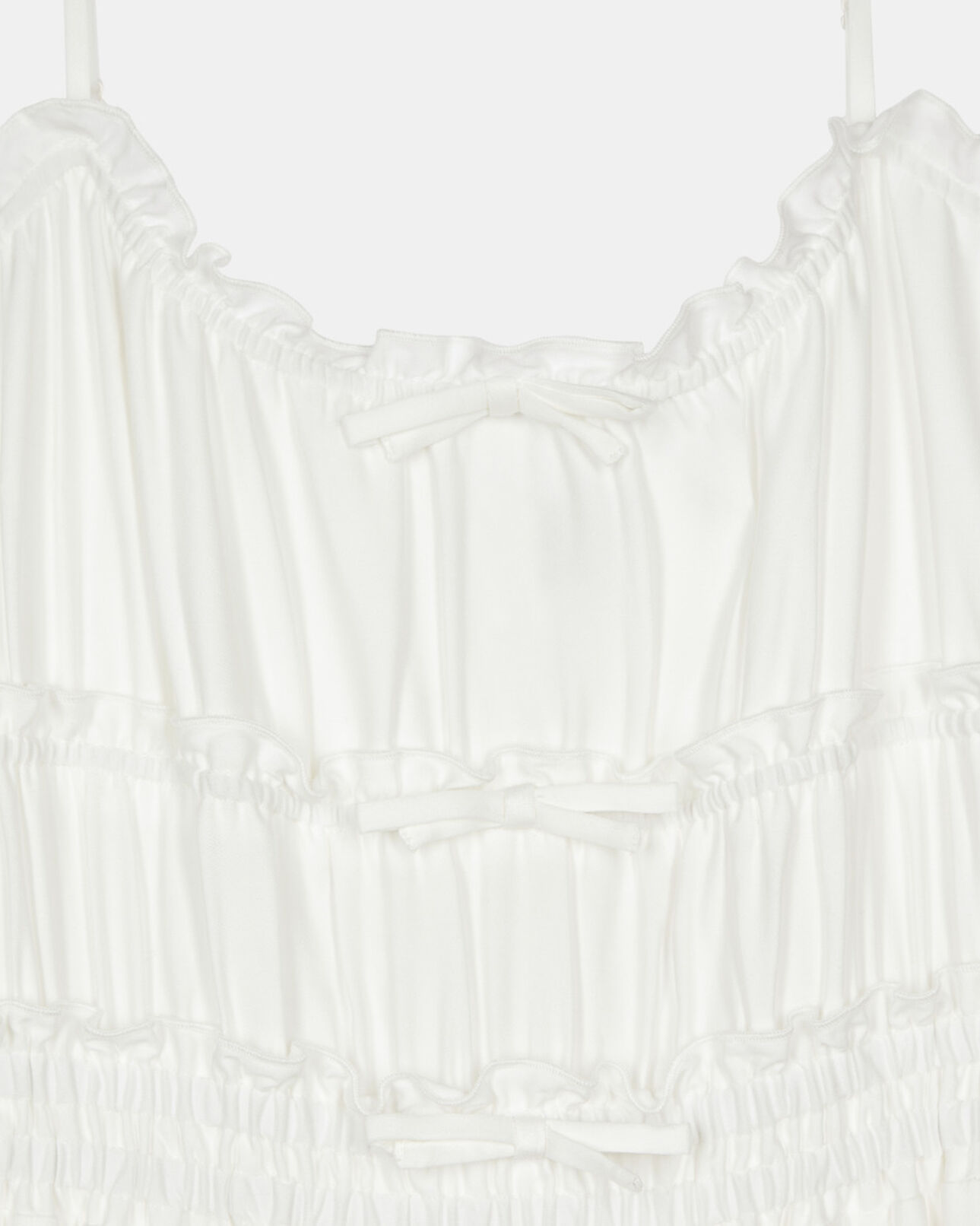 The Kooples F WHITE long white dress with bows