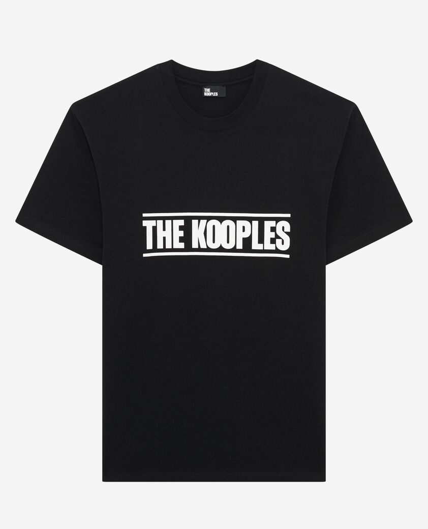The Kooples HOMME BLACK tshirt s&eacute;rigraphie noir